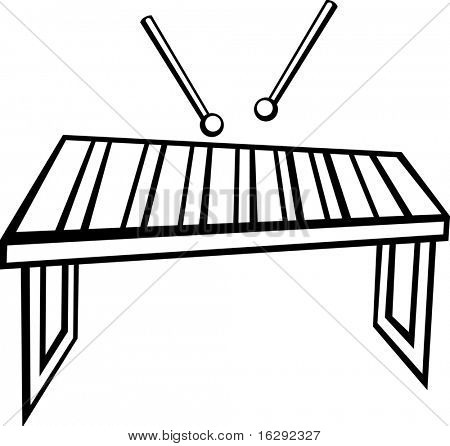 ksylofon wibrafon lub marimba instrument muzyczny