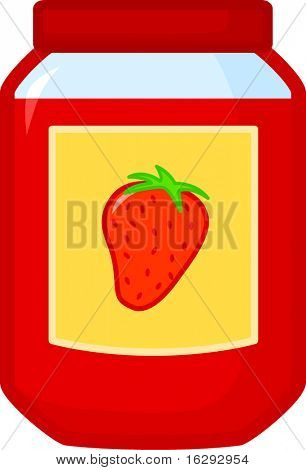 ขวด marmalade สตรอเบอร์รี่