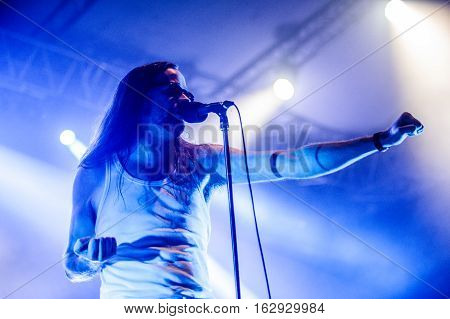 TOLMIN, SLOVENIA - JULY 28TH: BRAZILIAN THRASH METAL BAND GAMA BOMB PERFORMING AT METALDAYS FESTIVAL ON JULY 28TH, 2016 IN TOLMIN, SLOVENIA