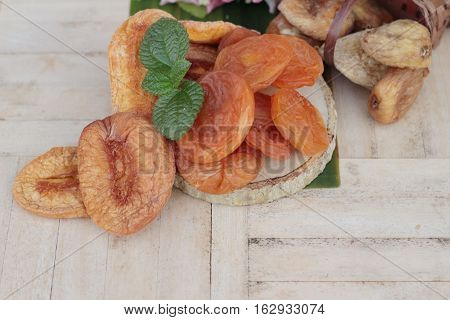 Dried apricots and mix dried fruit is delicious