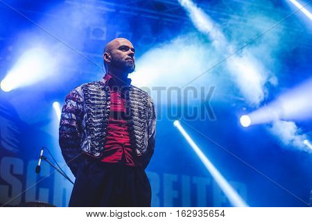 TOLMIN, SLOVENIA - JULY 27TH: METAL BAND DIE APOKALYPTISCHEN REITER PERFORMING AT METALDAYS FESTIVAL ON JULY 27TH, 2016 IN TOLMIN, SLOVENIA