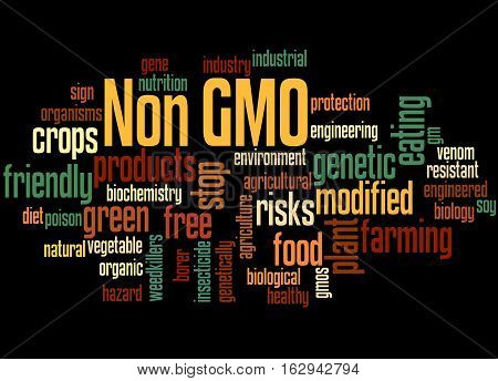 Non Gmo, Word Cloud Concept 2