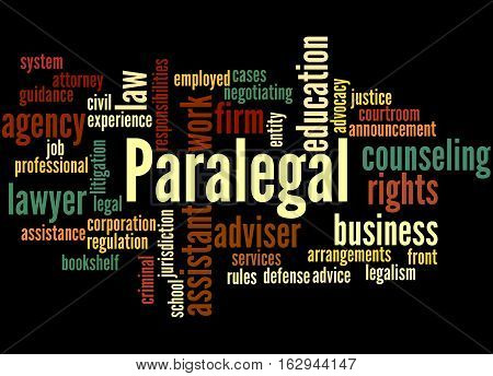 Paralegal, Word Cloud Concept 7