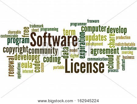 Software License, Word Cloud Concept 3