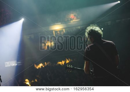 NOVI SAD, SERBIA - DECEMBER 12TH: PUNK BAND GOBLINI PERFORMING ON KONCERT GODINE 2015, IN NOVI SAD, SERBIA