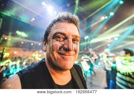 NOVI SAD, SERBIA - DECEMBER 12TH: PUNK BAND GOBLINI PERFORMING ON KONCERT GODINE 2015, IN NOVI SAD, SERBIA