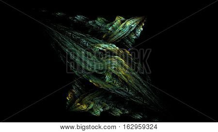 Green pattern texture abstract background in dark