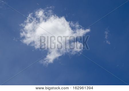 Blue sky with white cloud close up stock image Kolkata Calcuatta West Bengal India