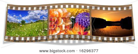 Film con paesaggi e fiori