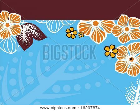 Primavera - fondo floral de vector de verano. Ilustración del vector.