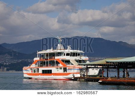 Tourist Boat To Miyajima Island, Japan