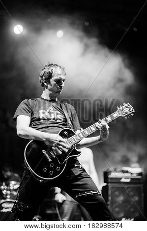 NOVI SAD, SERBIA - DECEMBER 10TH: PUNK BAND GOBLINI PERFORMING ON KONCERT GODINE 2016, IN NOVI SAD, SERBIA