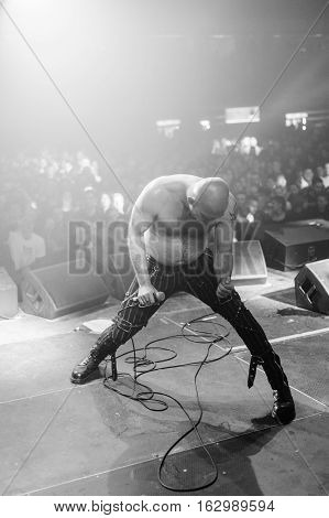 NOVI SAD, SERBIA - DECEMBER 10TH: PUNK BAND GOBLINI PERFORMING ON KONCERT GODINE 2016, IN NOVI SAD, SERBIA