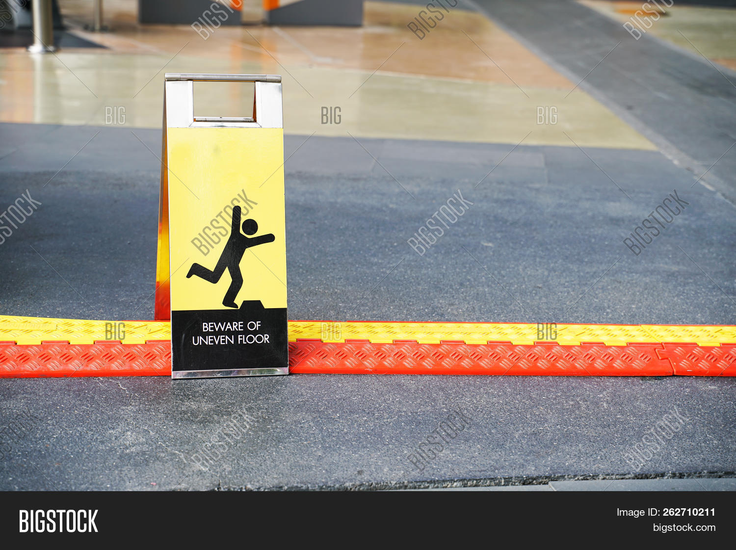 Beware Uneven Sign Image Photo Free Trial Bigstock