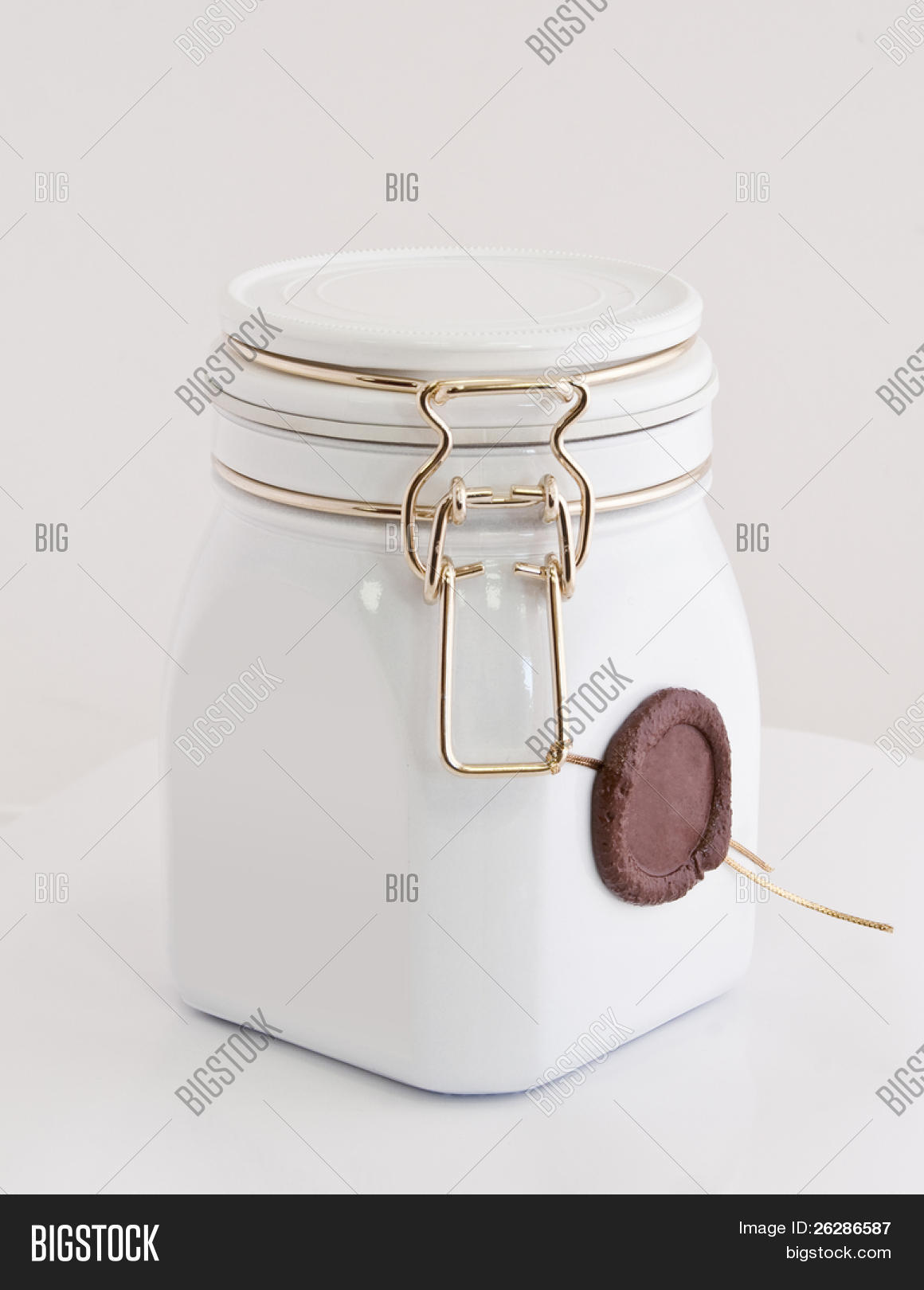 White Glass Jar Seal Image & Photo (Free Trial) Bigstock