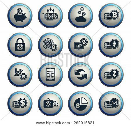Bitcoin And Cryptocurrency Icons For Your Design Progects