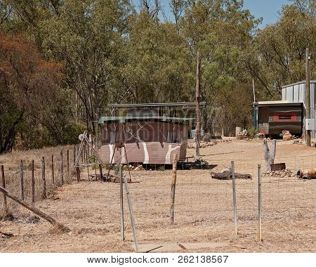 Caravans Are Typical Homes For People Living On The Sapphire Gem Fields In Central Queensland Austra
