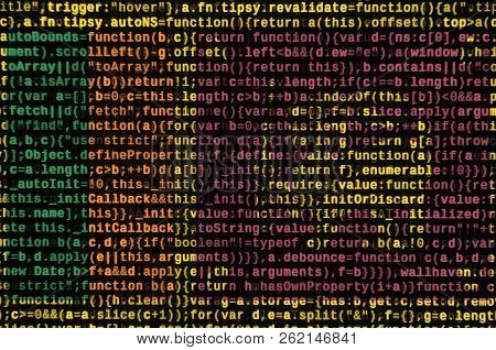 Sri Lanka Flag  Is Depicted On The Screen With The Program Code. The Concept Of Modern Technology An