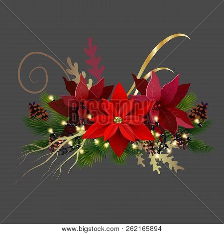 Christmas Decoration Isolated On White Background Vector