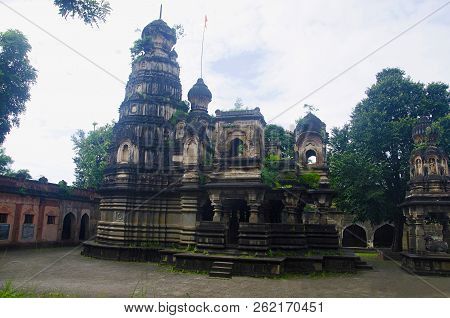 View Of A Temple, Mahuli Sangam, Satara, Maharashtra India