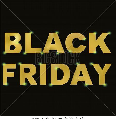 Black Friday Slace. Vector Template. Black Friday Sale Banner