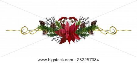 Christmas Decoration Isolated On White Background Vector