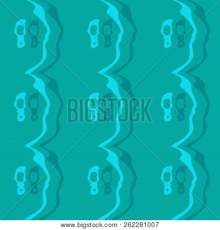 Seamless Pattern Background Of Multicolored Lines With Scribbler.