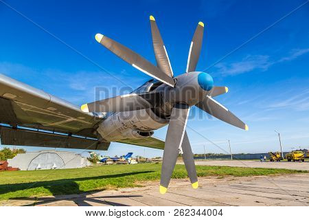 Propeller Of Tupolev Tu-95 - Soviet Turboprop-powered Strategic Bomber And Missile Platform