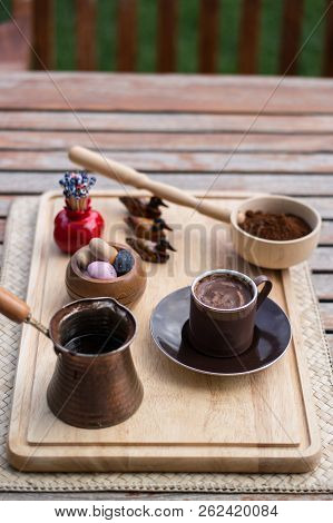 Turkish Coffee Concept.