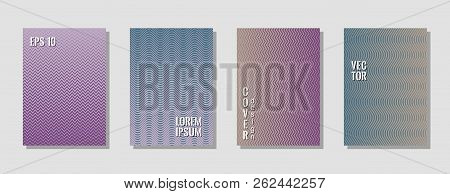 Simple Purple Green Zig Zag Banner Templates, Wavy Lines Gradient Stripes Backgrounds For Scientific