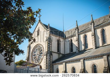 Architectural Detail Of Saint Jean-baptiste Church In Montaigu
