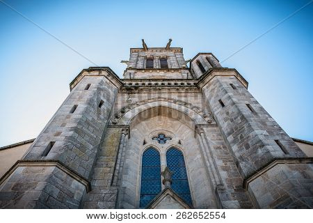 Architectural Detail Of Saint Jean-baptiste Church In Montaigu