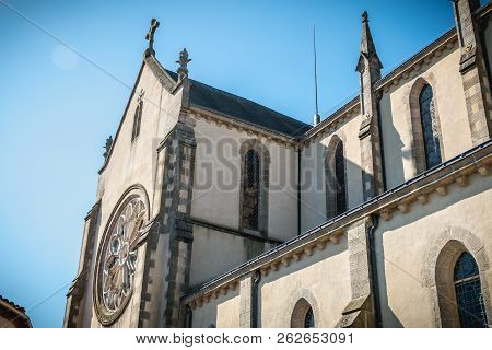 Architectural Detail Of Saint Jean-baptiste Church In Montaigu