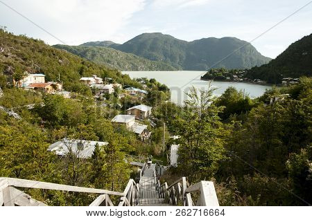 Village Of Caleta Tortel - Patagonia - Chile