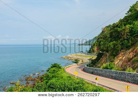Nang Phaya Hill Scenic Point In Day Time , Famous Tourist Attraction At Chantaburi,thailand.