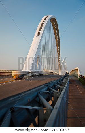Arch Of Suspended Bridge
