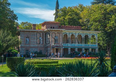 Tsinandali, Georgia - 30/09/2018: Tsinandali Palace And Garden, Chavchavadze House Museum - Kakheti,
