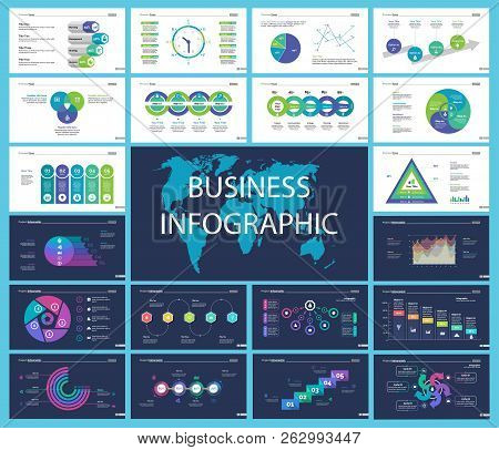 Business Inforgraphic Design Set For Management Concept. Can Be Used For Business Project, Annual Re