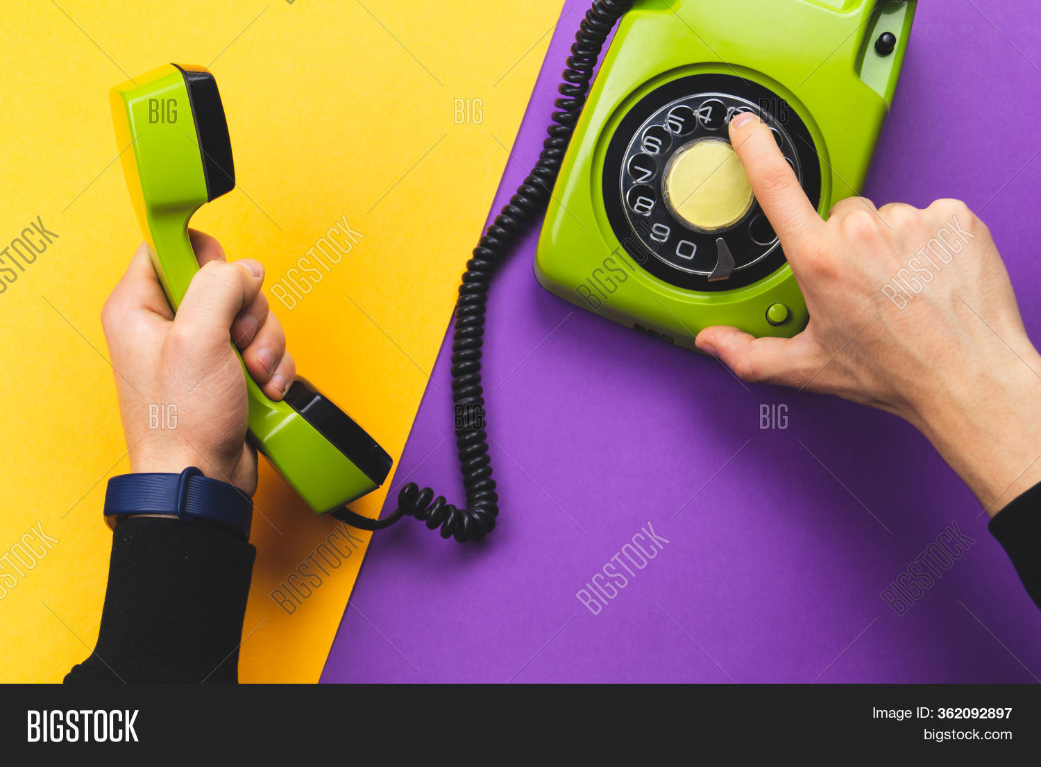 Hand Dialing Number On Image & Photo (Free Trial) Bigstock