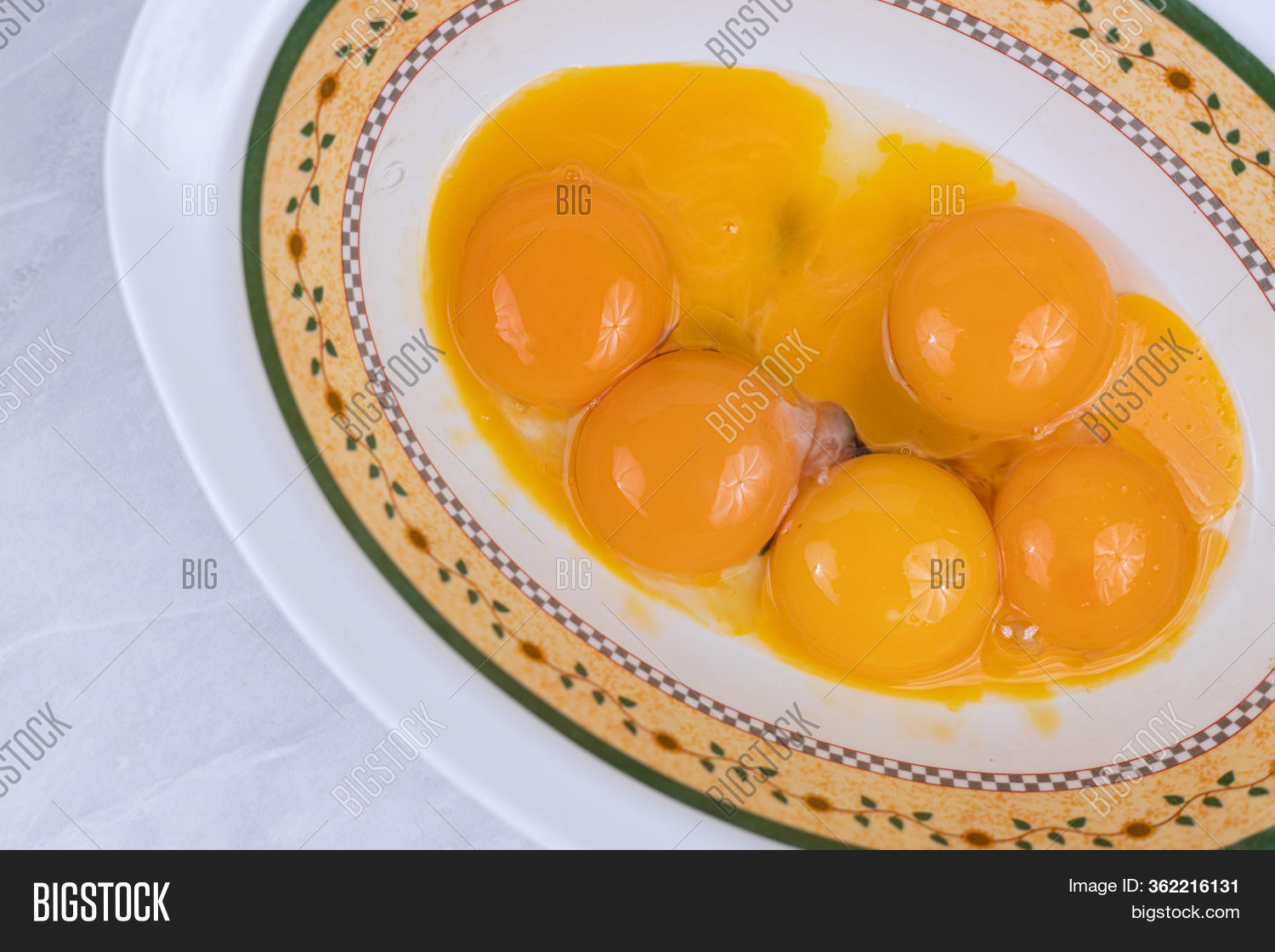Raw Eggs Yolks Bowl On Image & Photo (Free Trial) Bigstock