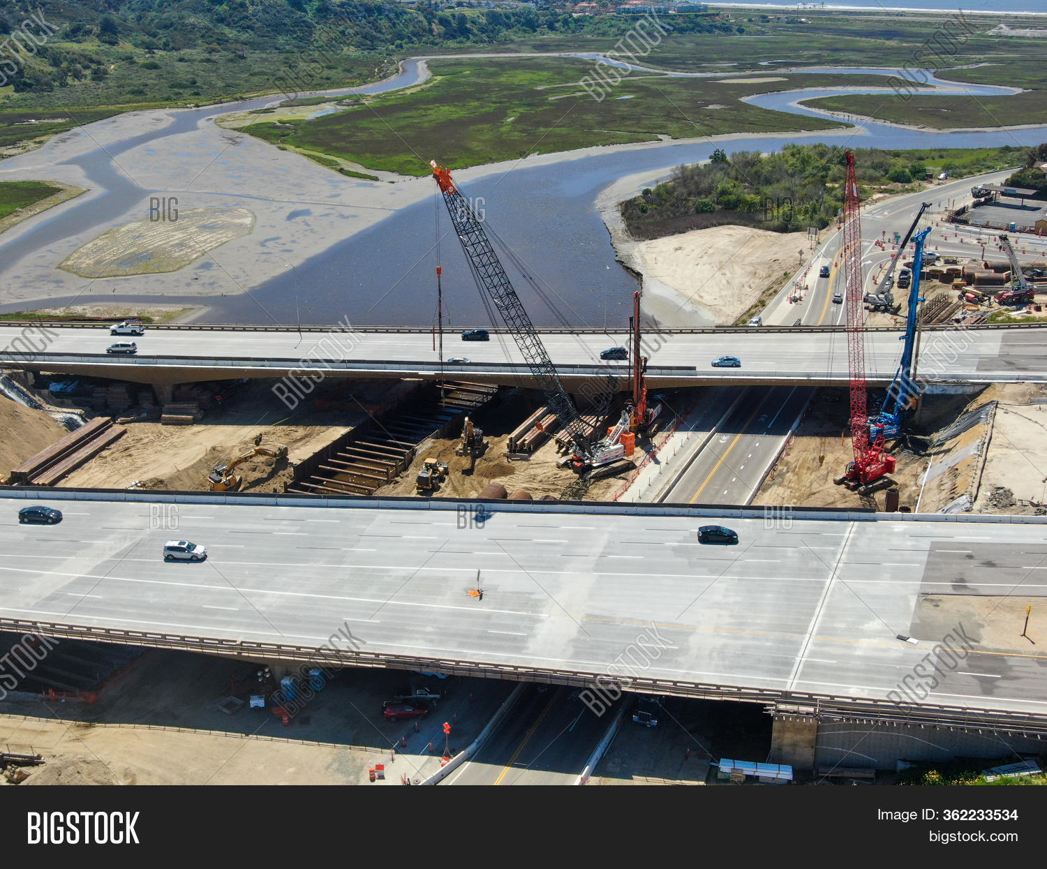 Aerial View Highway Image & Photo (Free Trial) | Bigstock