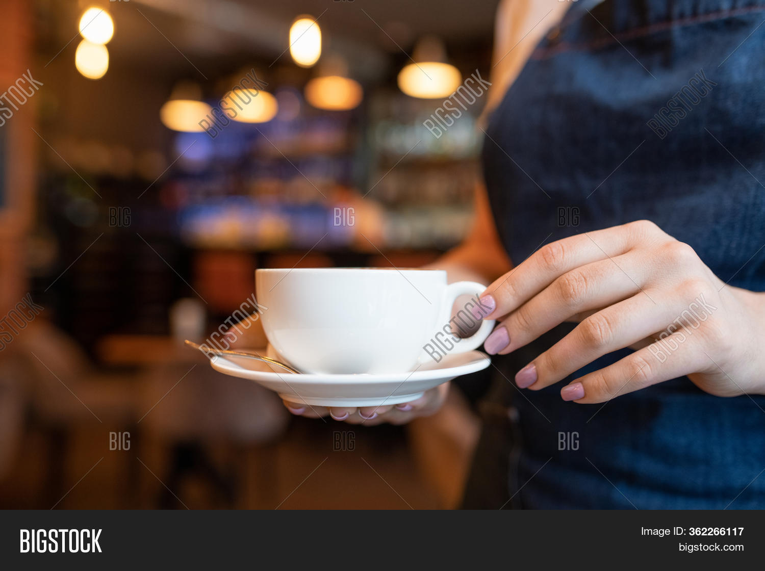 Hand Young Waitress Image & Photo (Free Trial) Bigstock