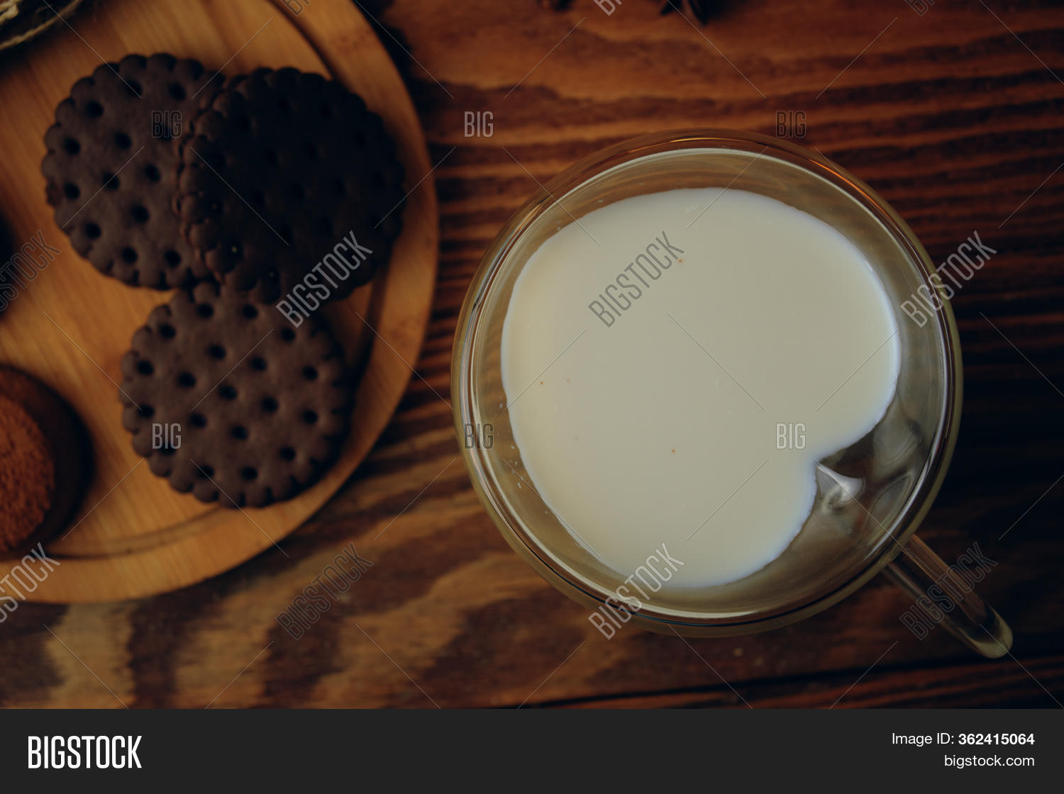 Milk Cookie On Table. Image & Photo (Free Trial) Bigstock