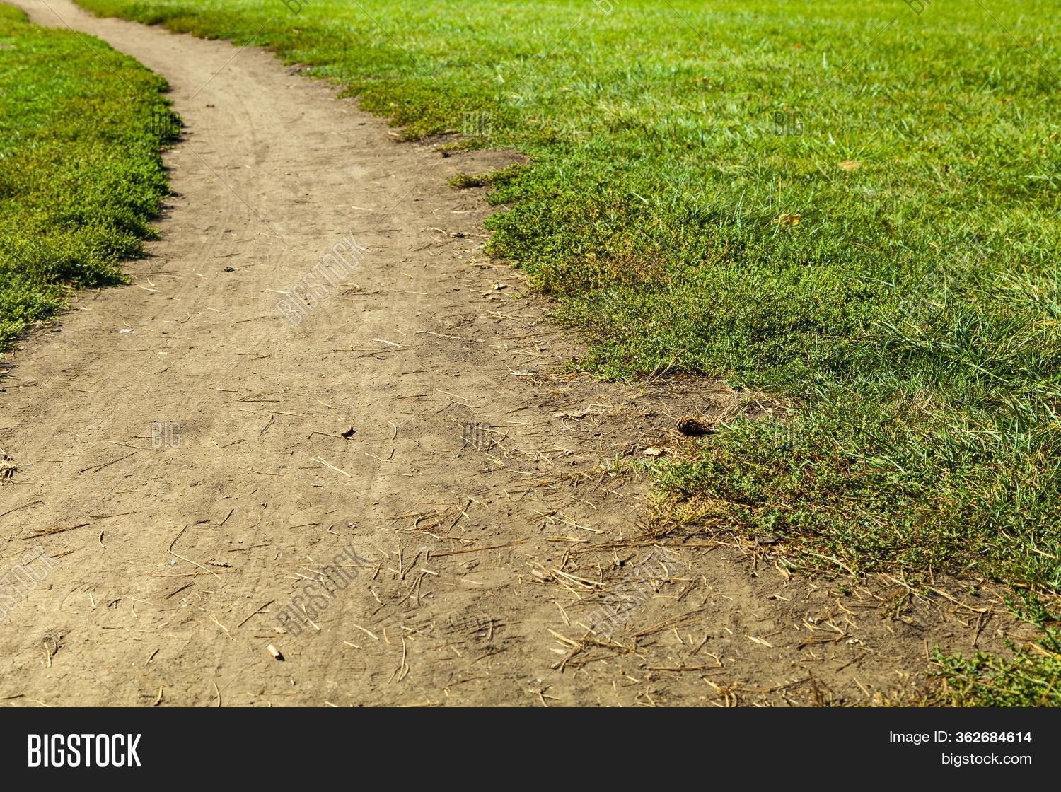 Dirt Track Lawn Close Image & Photo (Free Trial) | Bigstock