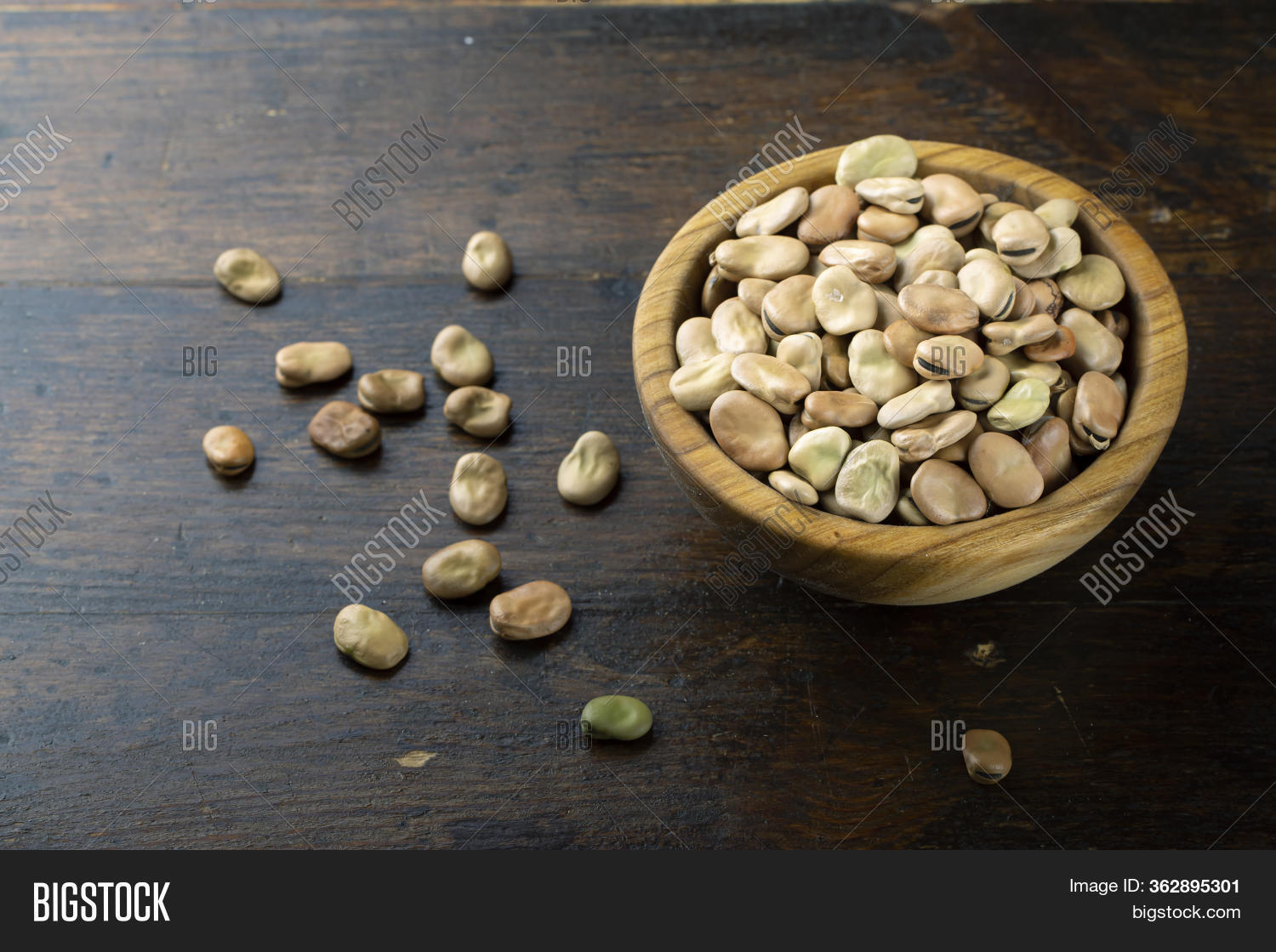 Raw Broad Beans Wooden Image & Photo (Free Trial) Bigstock