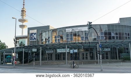 Hamburg, Germany - August 8, 2019 Hamburg Messe + Kongress Halle Exhibition And Congress Hall