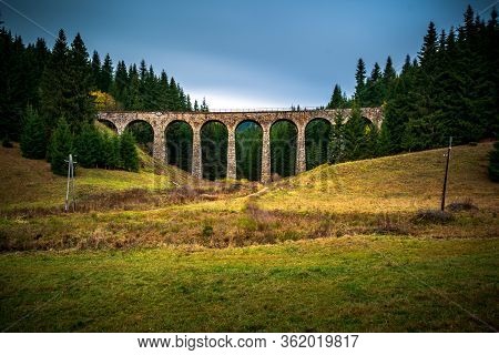 Old Railway Bridge Near Telgart (chmarossky Viadukt), Slovakia