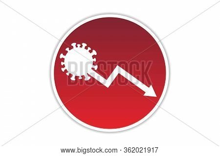 Financial Crisis Concept. Template For Background, Banner, Poster With Text Inscription. Vector Eps1