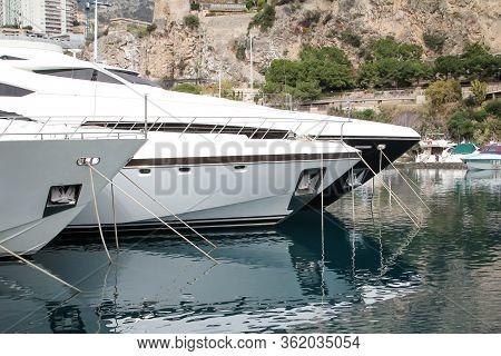 Detail Views From A Sailing Yacht In A Harbour
