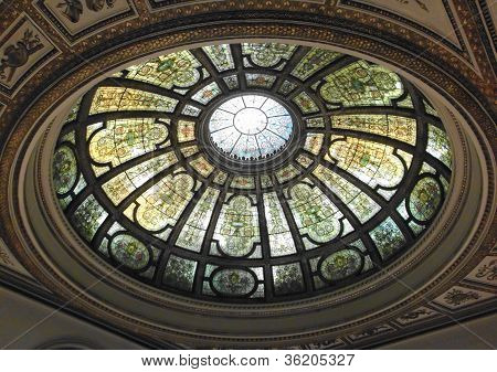 Stained Glass Dome Ceiling